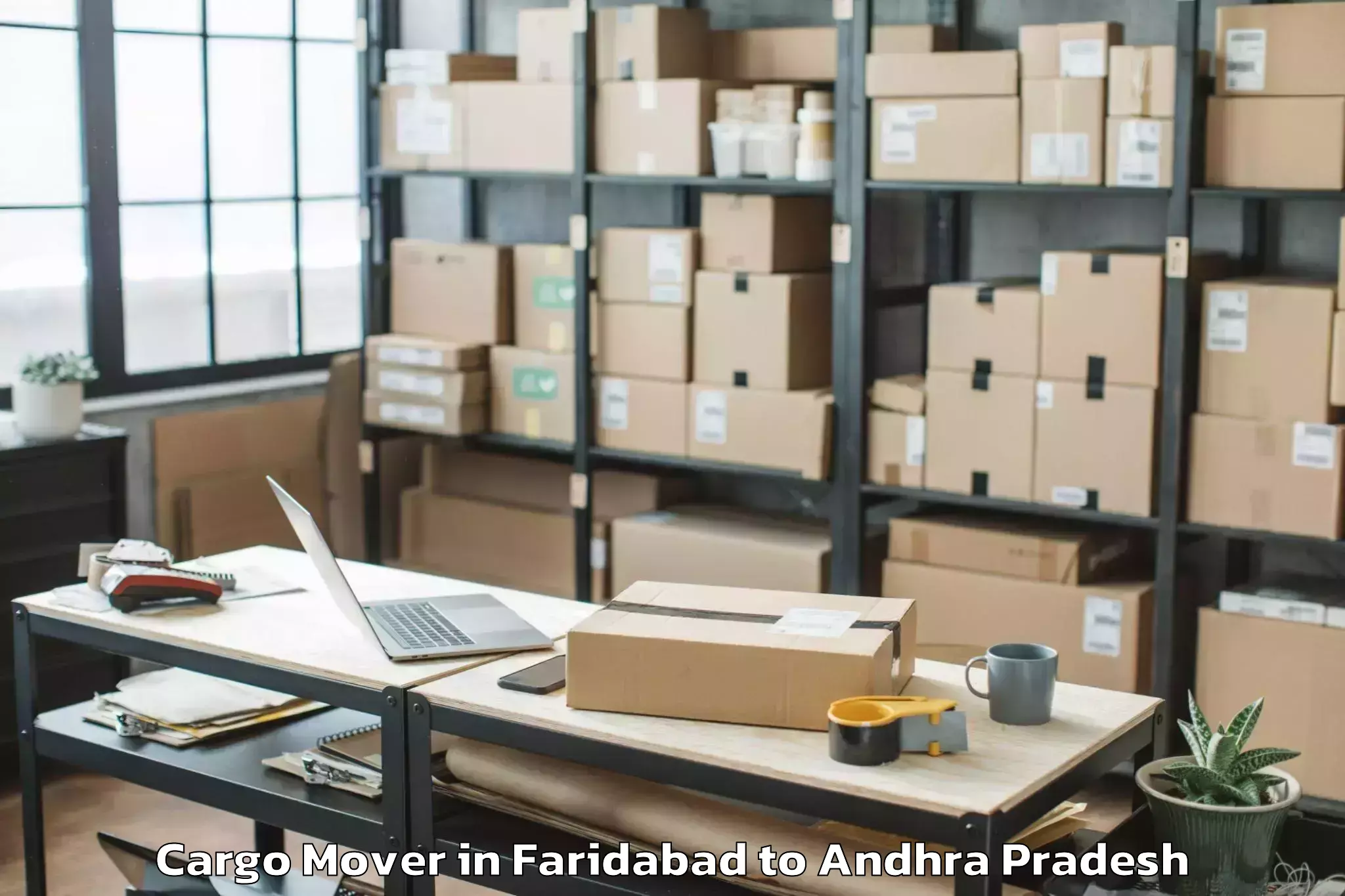 Book Faridabad to Mamidikududru Cargo Mover Online